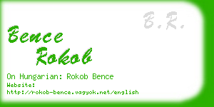 bence rokob business card